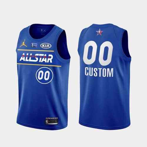 Men's 2021 All-Star Active Player Custom Blue Eastern Conference Stitched NBA Jersey