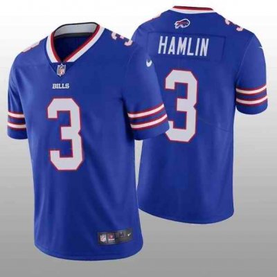 Toddlers Buffalo Bills #3 Damar Hamlin Blue Vapor Untouchable Limited Stitched Jersey