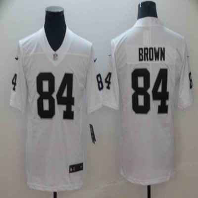 Men's Oakland Raiders #84 Antonio Brown White Vapor Untouchable Limited Stitched NFL Jersey