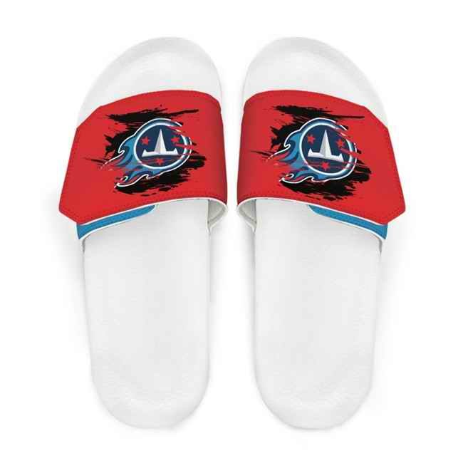 Women's Tennessee Titans Beach Adjustable Slides Non-Slip Slippers/Sandals/Shoes 004