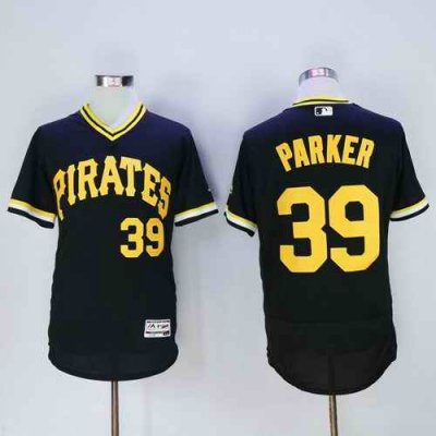 Pirates #39 Dave Parker Black Flexbase Authentic Collection Cooperstown Stitched MLB Jersey