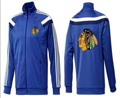 NHL Chicago Blackhawks Zip Jackets Blue-4