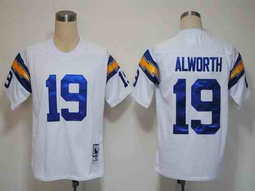 Mitchell And Ness 1984 Chargers #19 Lance Alworth White Stitched NFL Jersey