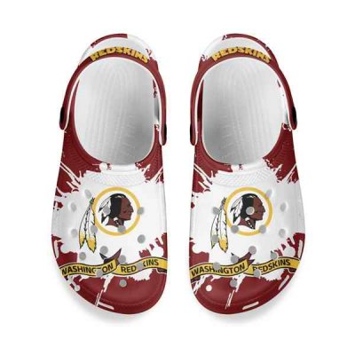 Men's Washington Football Team Bayaband Clog Shoes 001