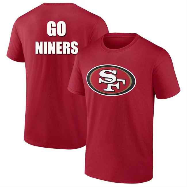 Men's San Francisco 49ers Red T-Shirt'1pc Limited Per Order'