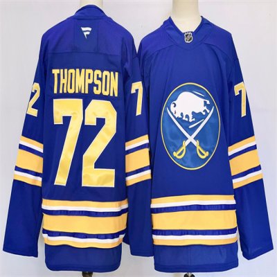 Men's Buffalo Sabres #72 Tage Thompson Blue 2024-25 Stitched Jersey