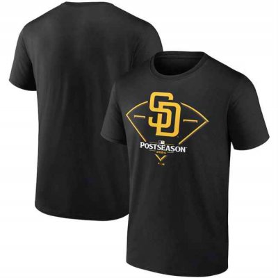 Men's San Diego Padres Black 2024 Postseason Around The Horn T-Shirt