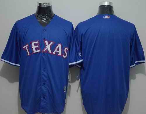 Rangers Blank Blue New Cool Base Stitched MLB Jersey