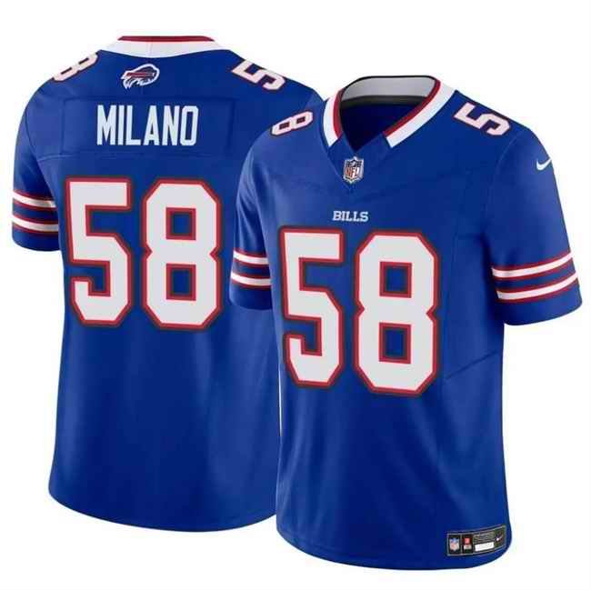 Men's Buffalo Bills #58 Matt Milano Royal 2024 F.U.S.E. Vapor Untouchable Limited Stitched Football Jersey