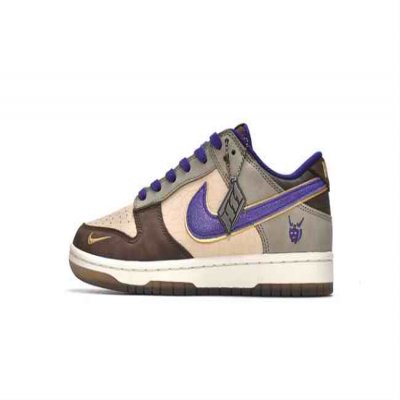 Men's Dunk Low Brown/Cream/Grey Shoes 0390