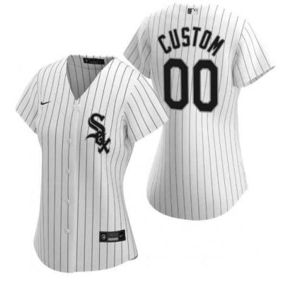 Women's Chicago White Sox Active Player Custom White Stitched Jersey(Run Small)