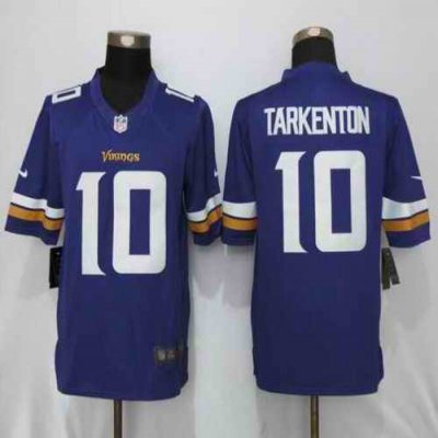 Nike Vikings #10 Fran Tarkenton Purple Team Color Men's Stitched NFL Limited Jersey