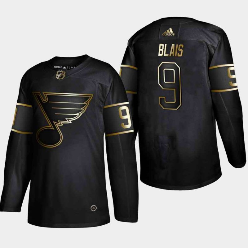 Men's St. Louis Blues #9 Sammy Blais 2019 Black Golden Edition Stitched NHL Jersey