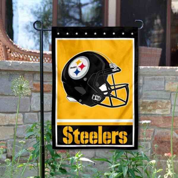 Pittsburgh Steelers Double-Sided Garden Flag 002 (Pls check description for details)