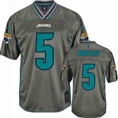 Nike Jaguars #5 Blake Bortles Grey Youth Stitched NFL Elite Vapor Jersey