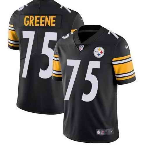 Men's Pittsburgh Steelers #75 Joe Greene Black Vapor Untouchable Limited Stitched Jersey