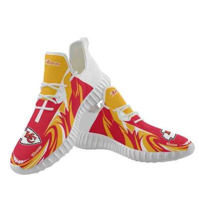 Women's Kansas City Chiefs Mesh Knit Sneakers/Shoes 022