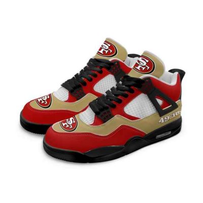 Men's San Francisco 49ers Running weapon Air Jordan 4 Shoes 001