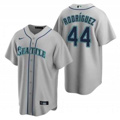 Men's Seattle Mariners #44 Julio Rodr'guez Grey Cool Base Stitched jersey