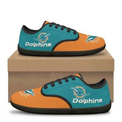 Women's Miami Dolphins Low Top Sneakers/Shoes 001(Pls check description for details)