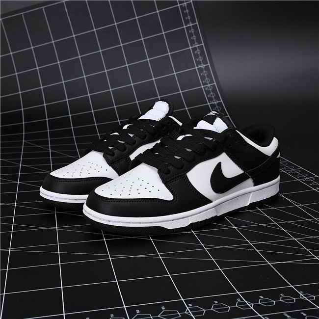 Men's Dunk Low Black/White Shoes 0307