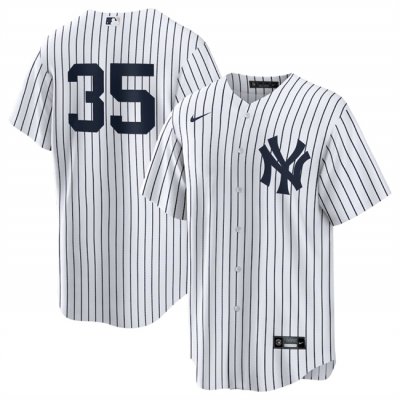 Men's New York Yankees #35 Cody Bellinger White 2024 Cool Base Stitched Baseball Jersey