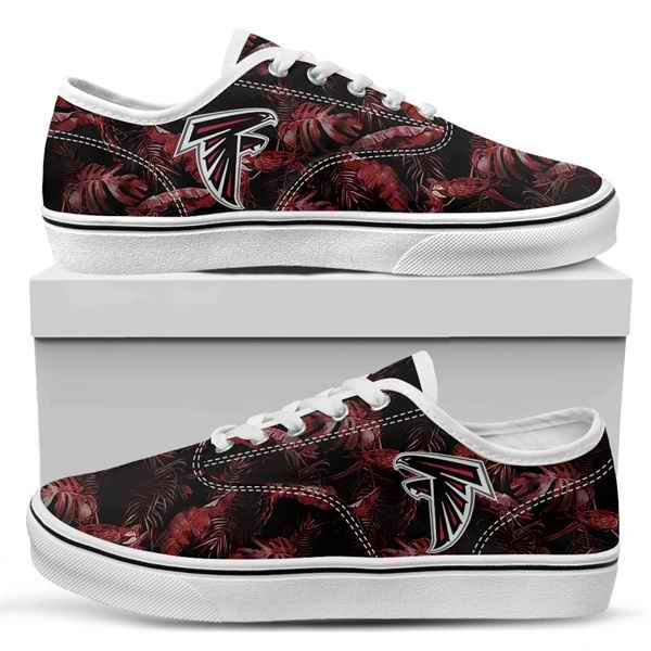 Women's Atlanta Falcons Vans Low Top Sneakers 001