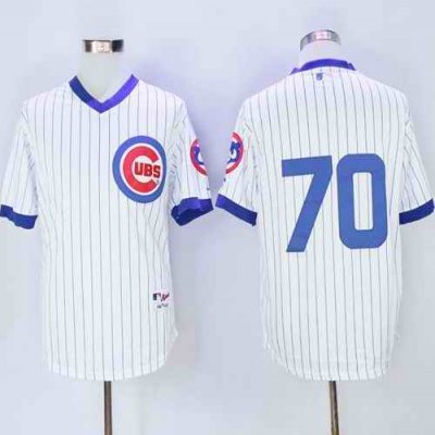 Cubs #70 Joe Maddon White 1988 Turn Back The Clock Stitched MLB Jersey