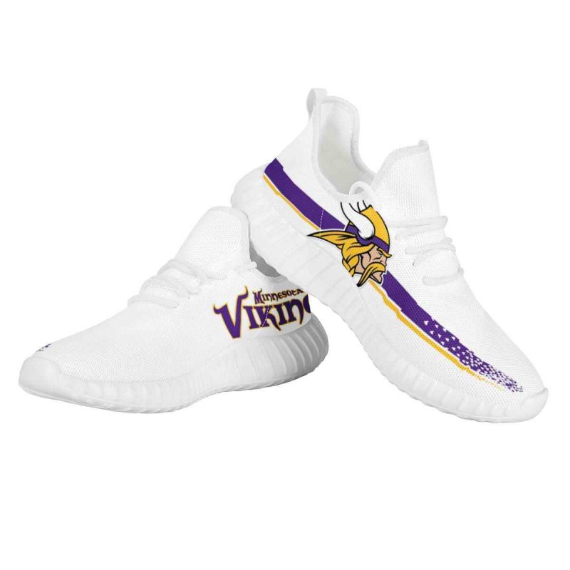 Men's Minnesota Vikings Mesh Knit Sneakers/Shoes 010