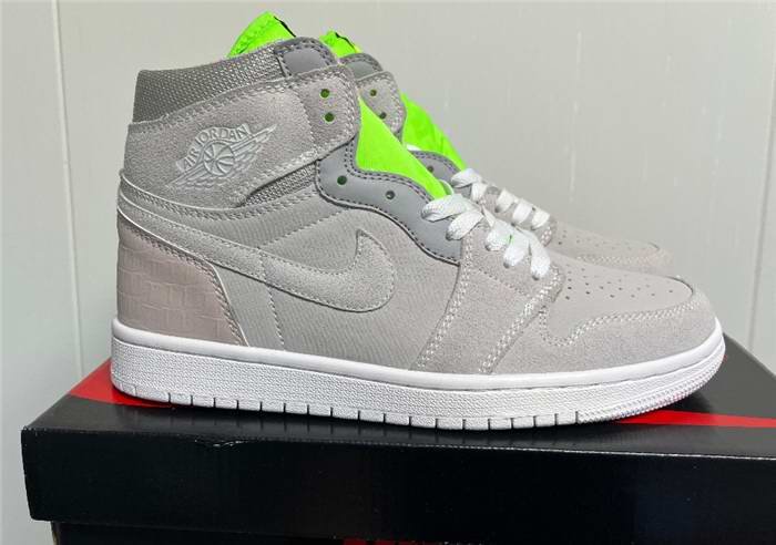 Women's Running Weapon Air Jordan 1 Grey Shoes 061