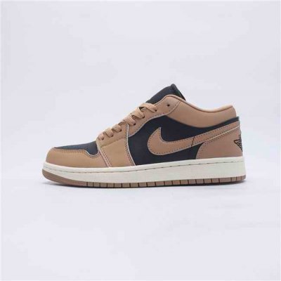 Men's Running Weapon Air Jordan 1 Brown/Black Shoes 472