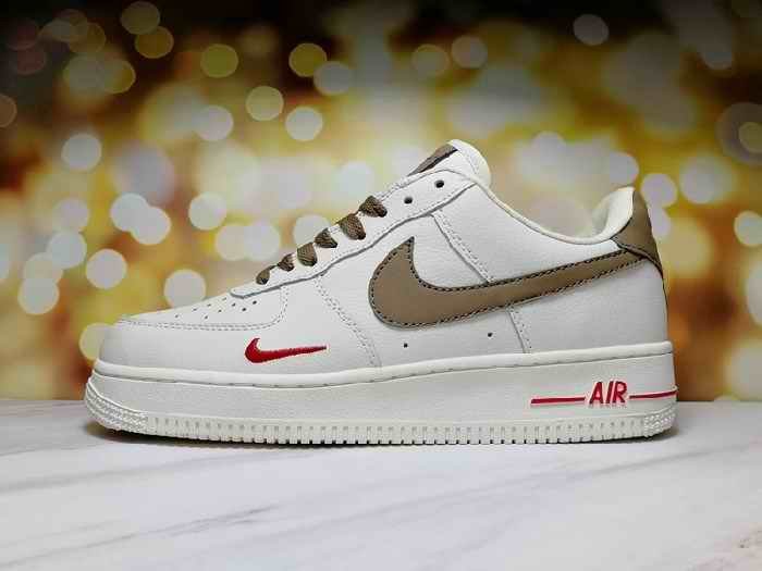 Women's Air Force 1 Cream Shoes 0150