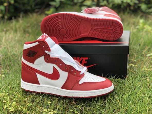 Women's Running Weapon Air Jordan 1 Red/White Shoes 0127