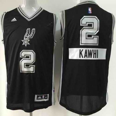 Spurs #2 Kawhi Leonard Black 2014-15 Christmas Day Stitched NBA Jersey