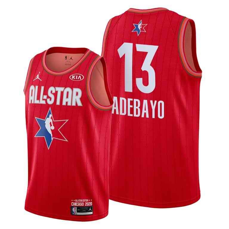 Men's Miami Heat #13 Bam Adebayo Red 2020 All-Star Stitched NBA Jersey