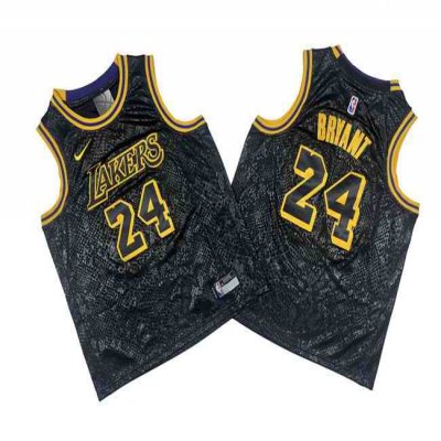 Youth Los Angeles Lakers #24 Kobe Bryant Black Stitched Basketball Jersey