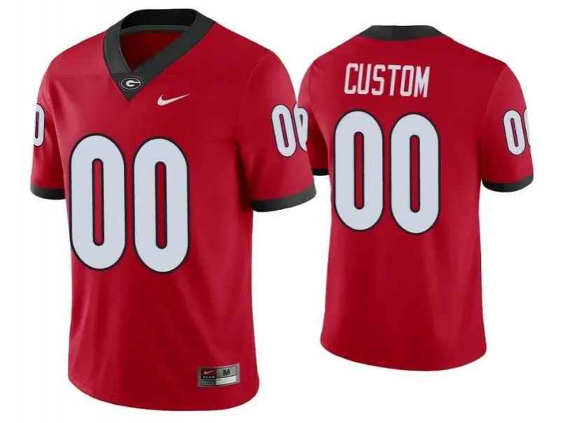 Men's Georgia Bulldogs Custom Red College Football Alumni Player Stitched NCAA Jersey