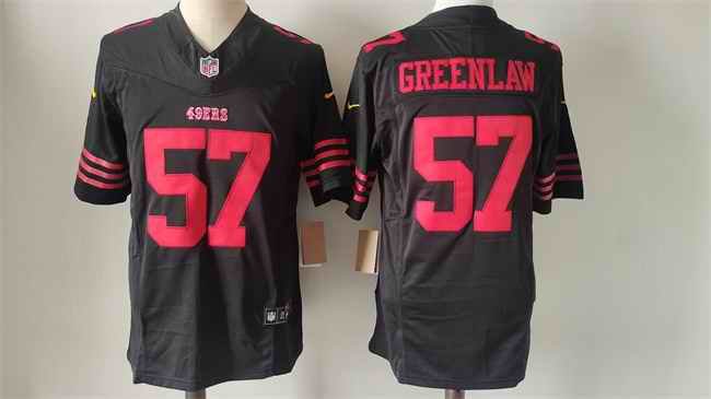 Men's San Francisco 49ers #57 Dre Greenlaw Black 2024 F.U.S.E. Vapor Untouchable Limited Stitched Football Jersey