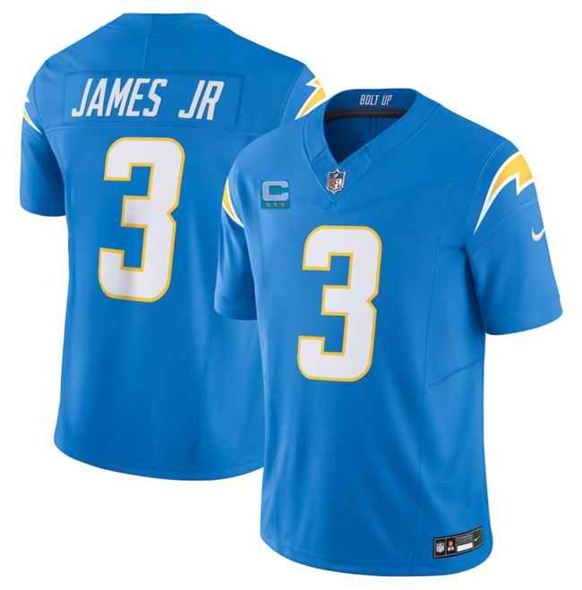 Men's Los Angeles Chargers #3 Derwin James Jr. Light Blue 2023 F.U.S.E. With 3-Star C Patch Vapor Untouchable Limited Stitched Jersey