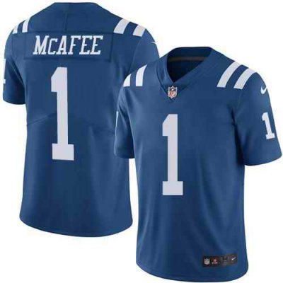 Nike Colts #1 Pat McAfee Royal Blue Youth Stitched NFL Limited Rush Jersey