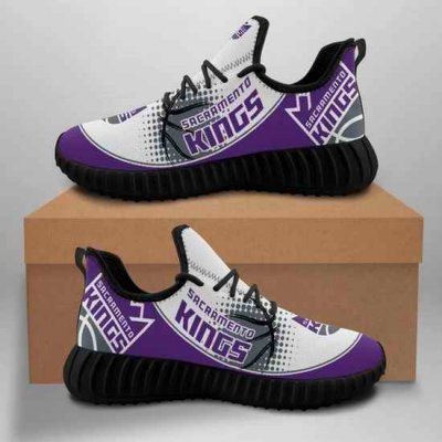 Men's Sacramento Kings Mesh Knit Sneakers/Shoes 001