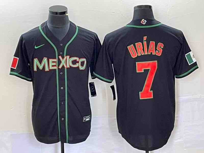 Men's Mexico Baseball #7 Julio Ur