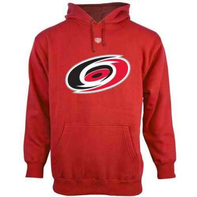 Carolina Hurricanes Old Time Hockey Big Logo with Crest Pullover Hoodie Red