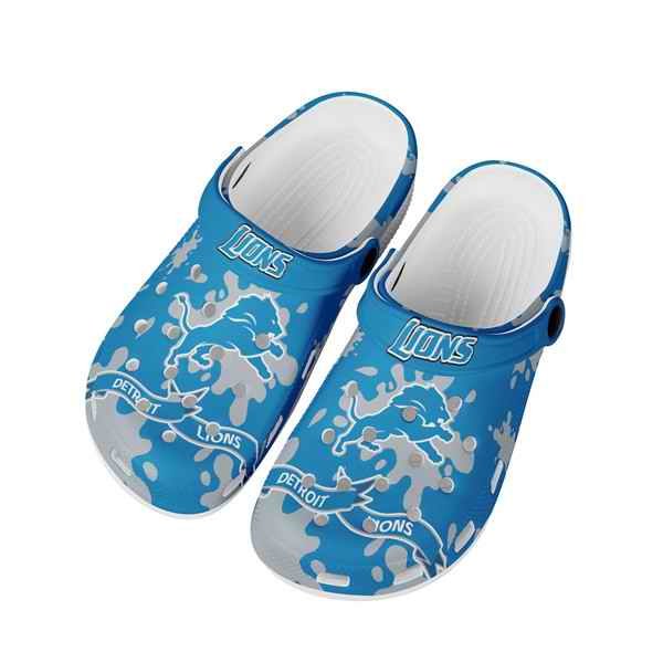 Men's Detroit Lions Bayaband Clog Shoes 002