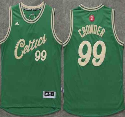 Celtics #99 Jae Crowder Green 2015-2016 Christmas Day Stitched NBA Jersey