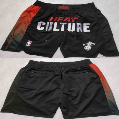 Men's Miami Heat Black City Edition Shorts (Run Small)