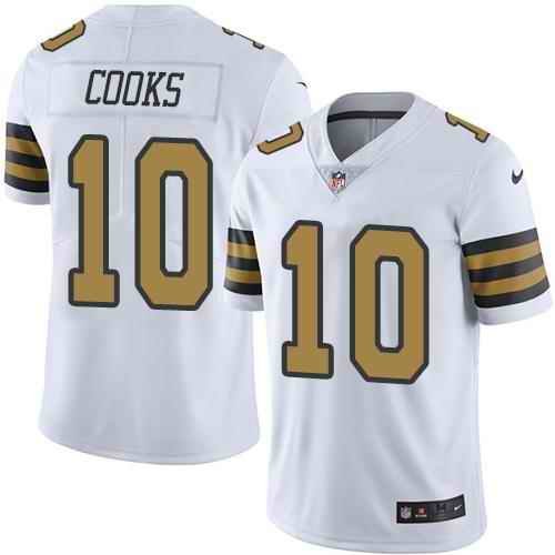 Nike Saints #10 Brandin Cooks White Youth Stitched NFL Limited Rush Jersey