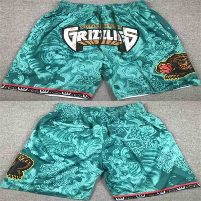 Men's Memphis Grizzlies Aqua Shorts (Run Small)