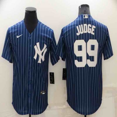 Men's New York Yankees #99 Aaron Judge Navy Cool Base Stitched Jersey