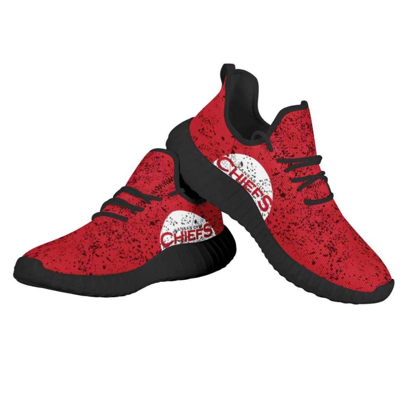 Women's Kansas City Chiefs Mesh Knit Sneakers/Shoes 018